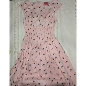 Kate Spade Pineapple Print Blair Dress in Pink